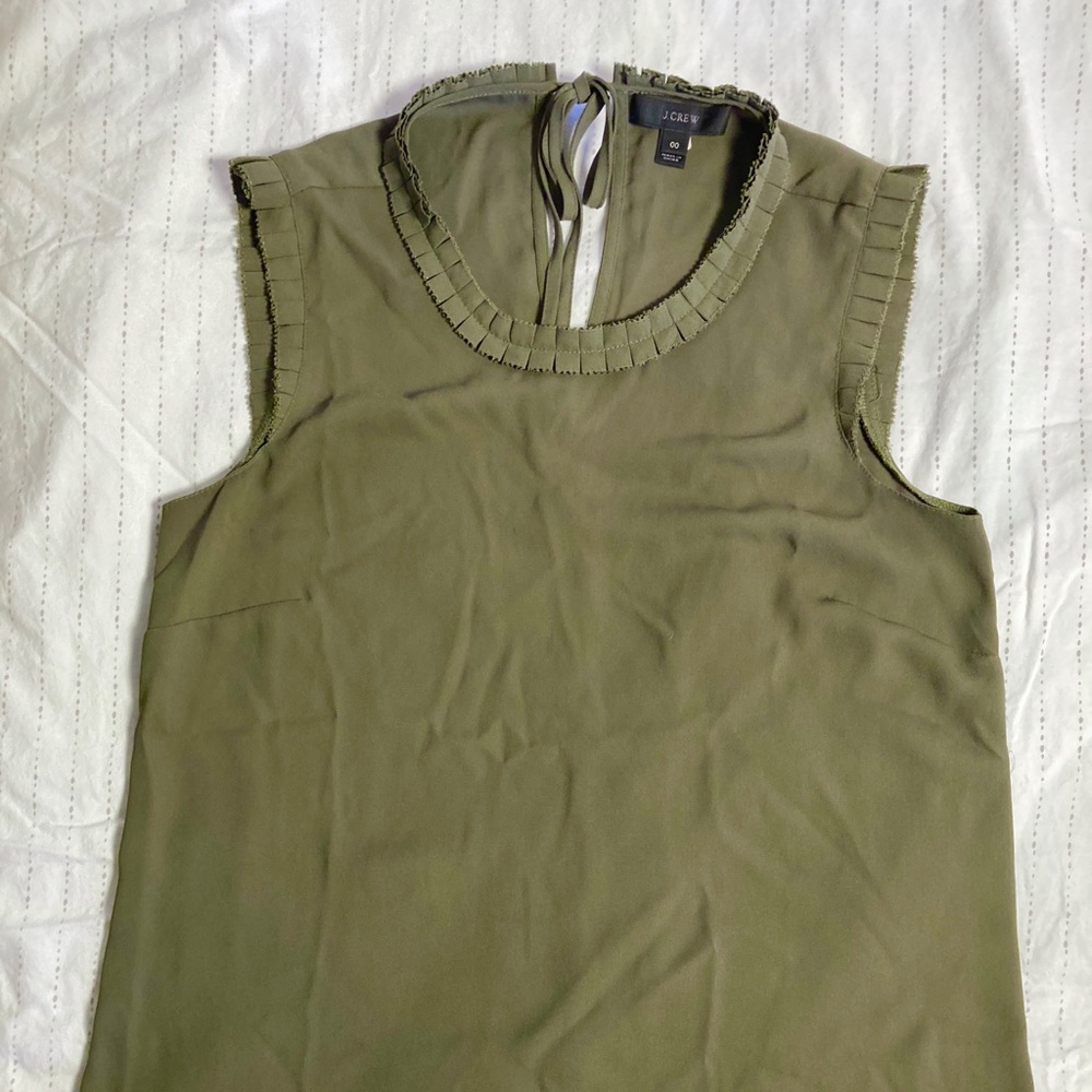 J. Crew Blouse Tie Back Tank